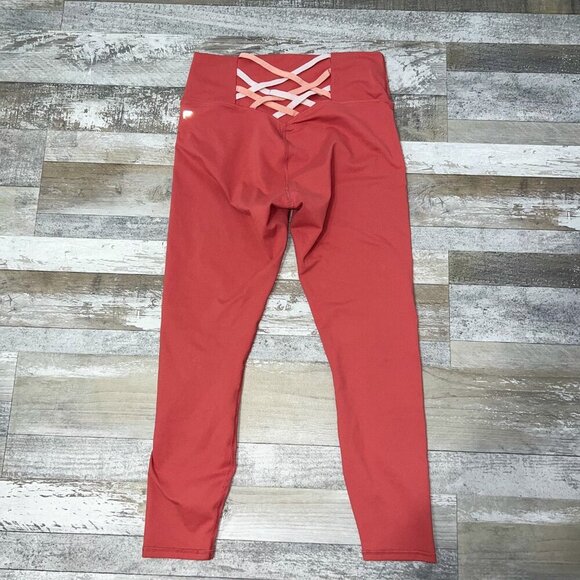 Fabletics Boost PowerHold High-Waisted 7/8 Legging Dusty Cedar Size M - Picture 7 of 8